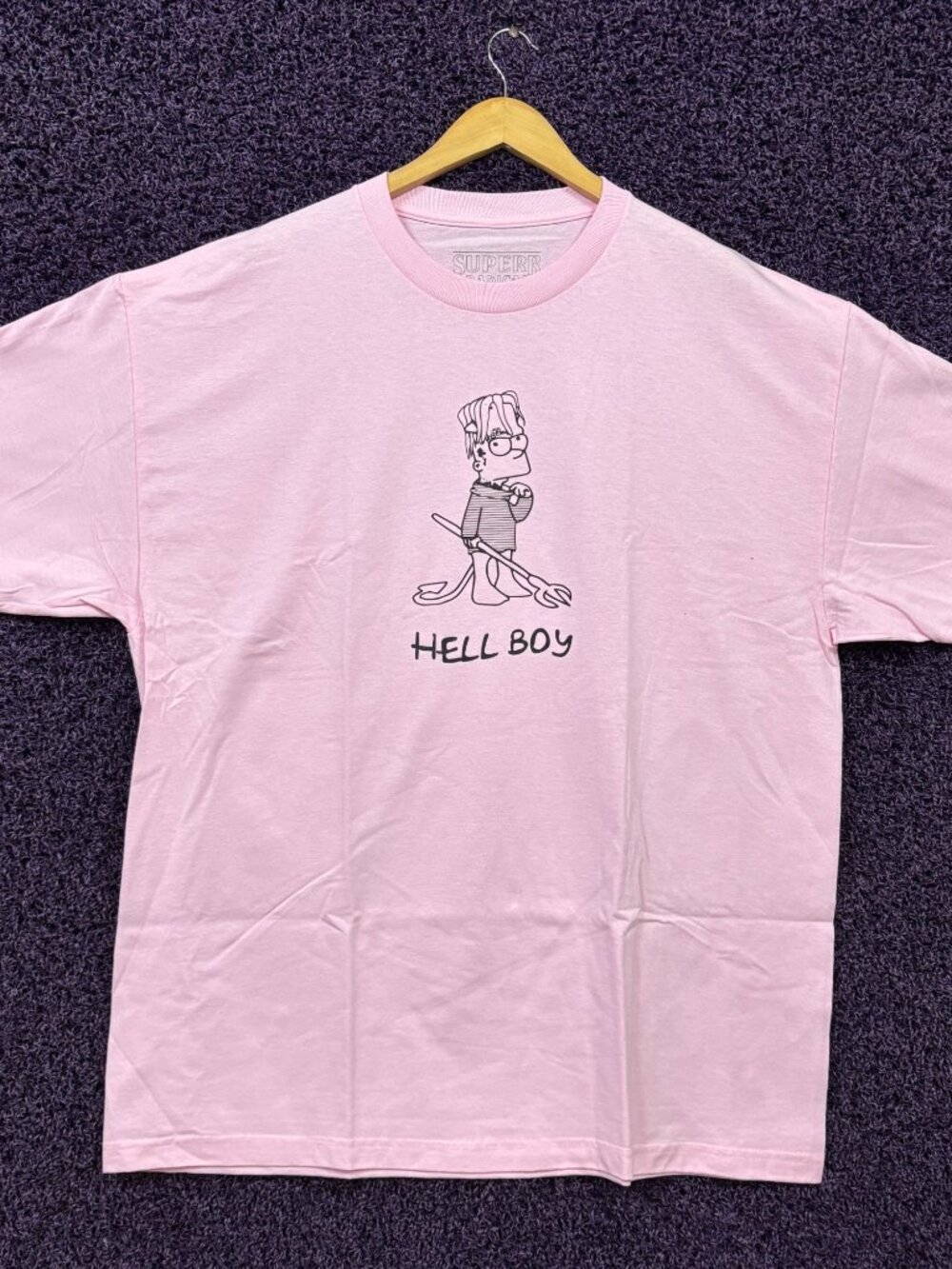 Superr Radical x Lil Peep Hell Boy Bart Simpson T-Shirt XXL